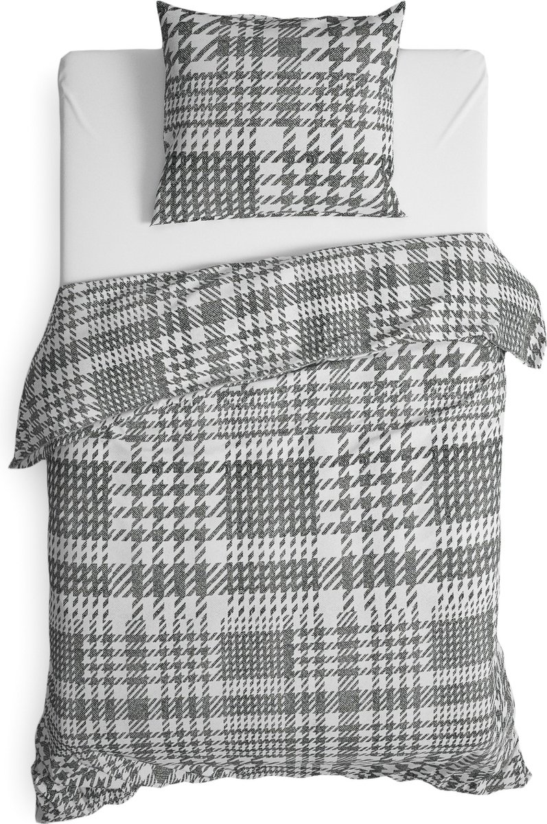 Heckettlane Rex - Dekbedovertrek - Eenpersoons - 140x200/220 cm - Black