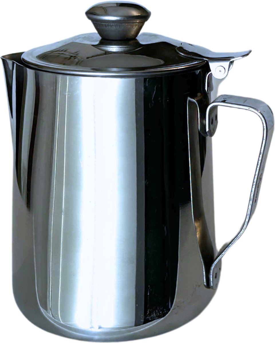Melkkan met Deksel, Melkkan, Roestvrijstalen Melkschuimkan, Koffiekan