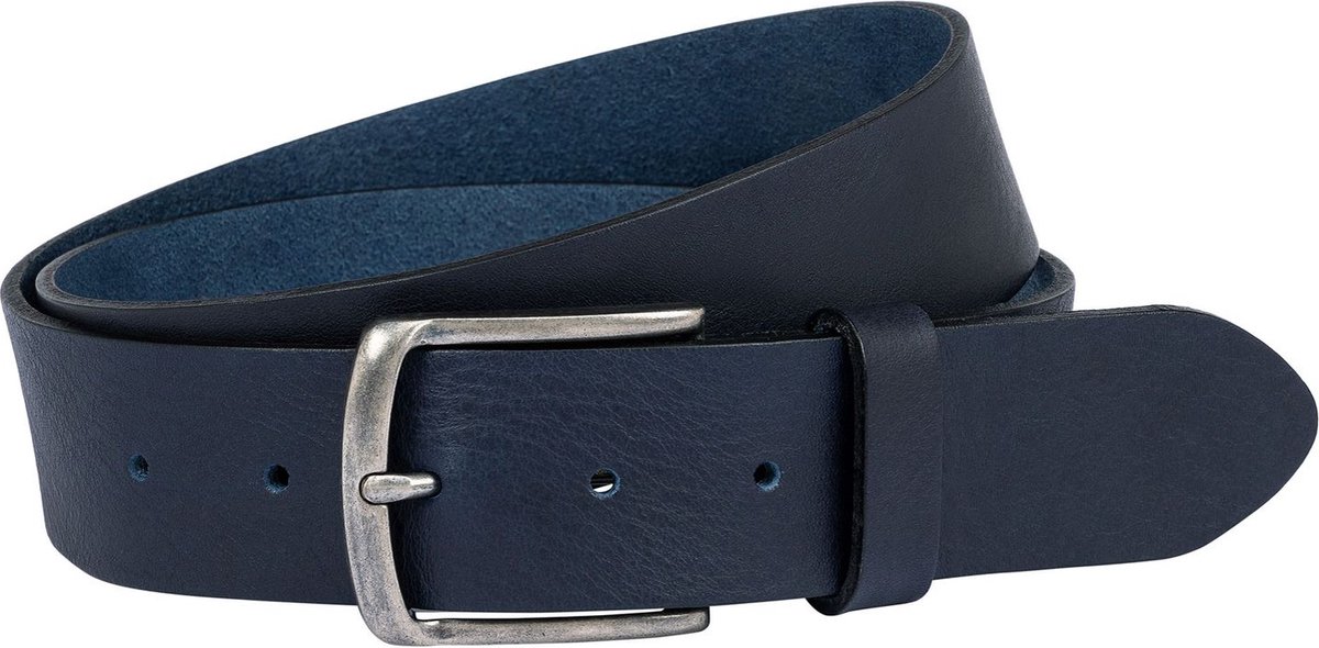 ROECKL Leren Riem Louis Belt W110 Classic Navy Donkerblauw