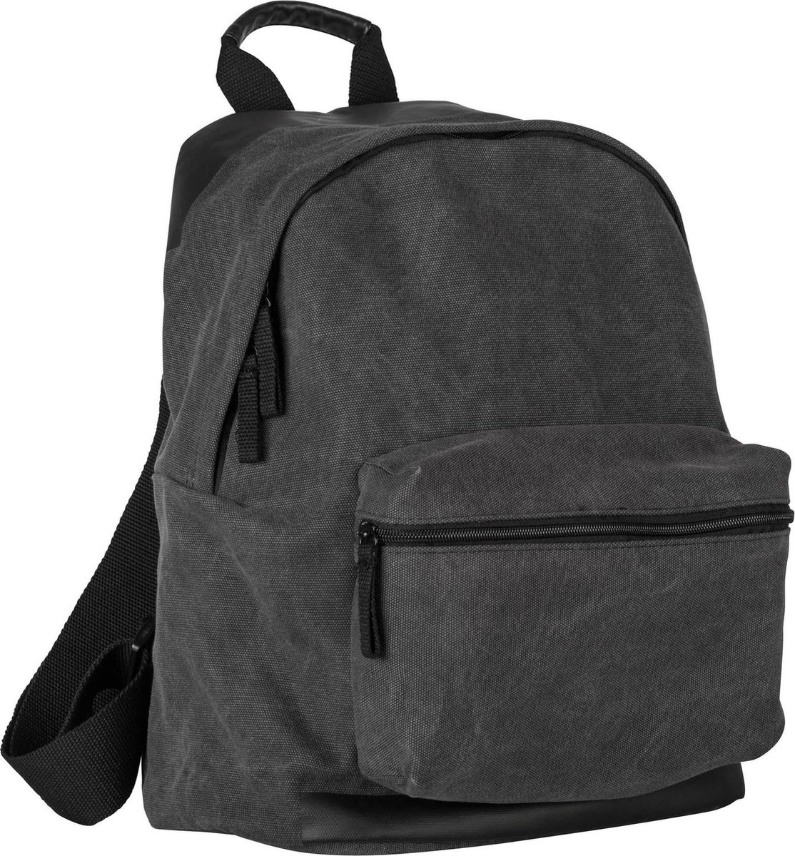 LEONHARD HEYDEN Daypack Rugzak met laptopvak Gobi Backpack Black Grijs Zwart