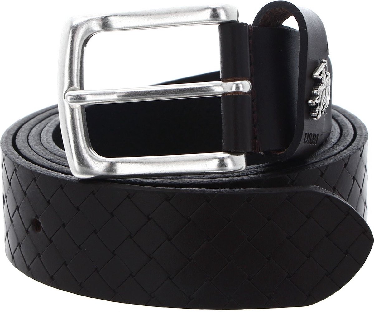 U.S. POLO ASSN. Riem Hitchcock Woven Belt W100 Dark Brown Donkerbruin