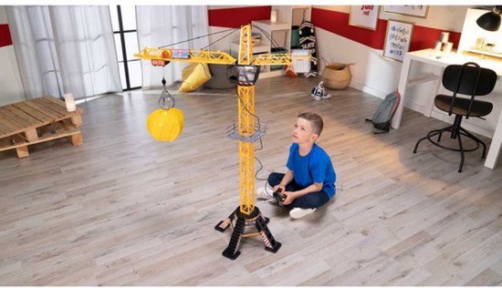 Dickie Toys - Giant Constructie Kraan 120 cm - Speelgoedvoertuig