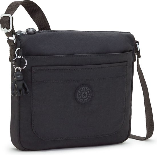 kipling Sac à épaule bandoulière Basic Sebastian Crossbody Bag Black Noir