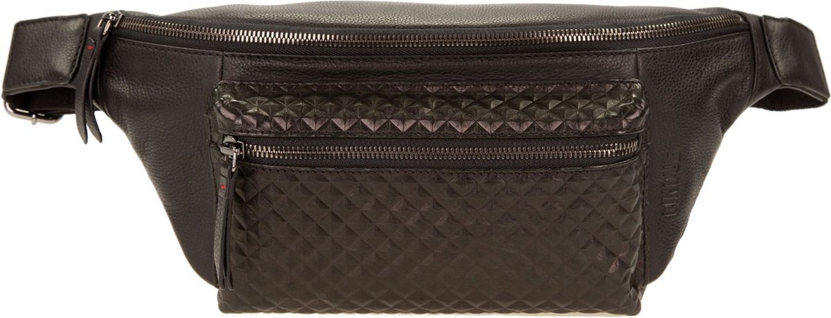 CINQUE Leren Gordeltas Schoudertas Tommaso Belt Bag Black Zwart