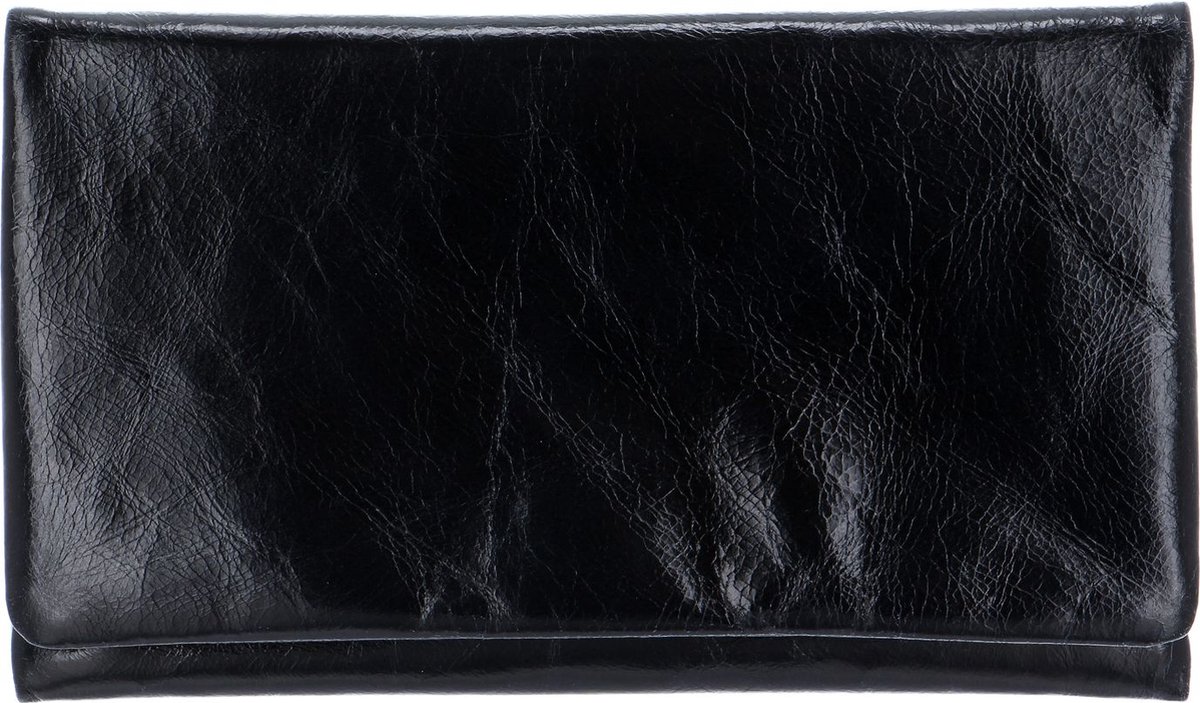 abro Leren Koppeling Avondtas Leather Athene Clutch Bag Navy Blauw