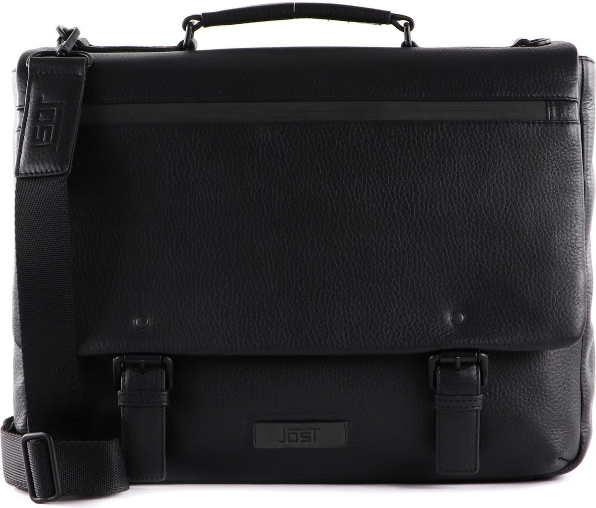 JOST Afzonderlijke gevallen Business tas met laptopvak Stockholm Business Bag Black Zwart