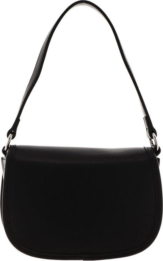 SEIDENFELT MANUFAKTUR Schoudertas Grurup Saddle Bag Black Zwart