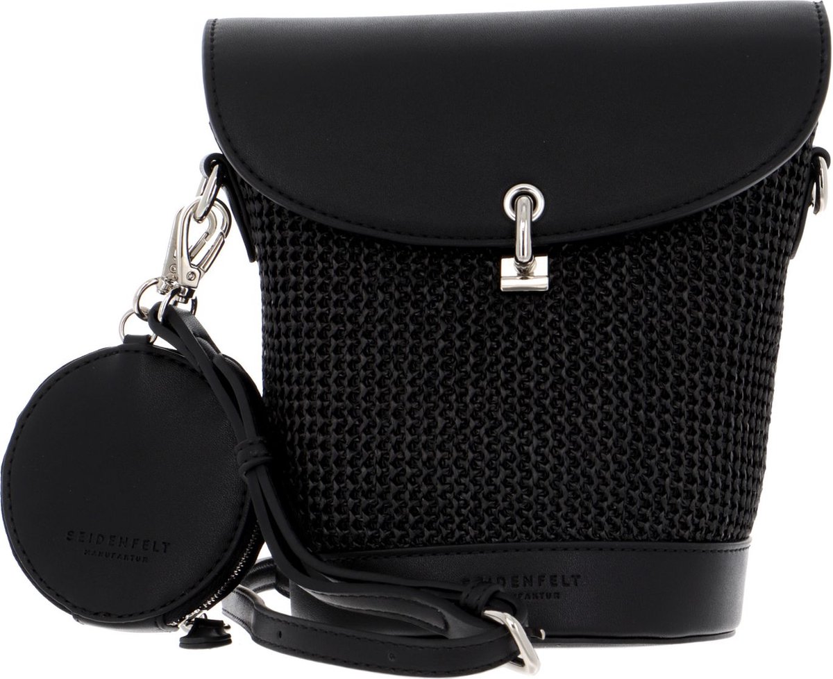 SEIDENFELT MANUFAKTUR Schoudertas Randers Crossover Bag Black Zwart