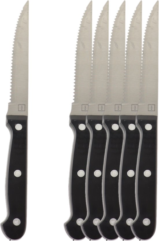 OTIX Steakmessen - Set van Stuks - Vaatwasserbestendig - Steakmessenset - RVS