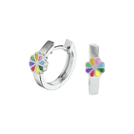 Yep! - Boucles d'oreille à clapet Fleur - Argent