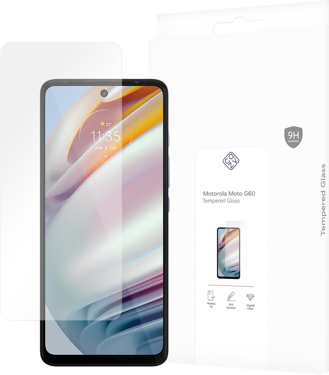 Cazy screenprotector geschikt voor Motorola Moto G60 - Screenprotector Gehard Glas
