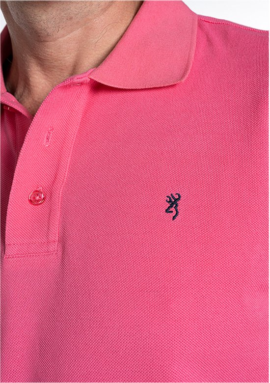 Browning Poloshirt - Heren - Ultra 78 - Premium Jacht Merk - Roze - 3XL