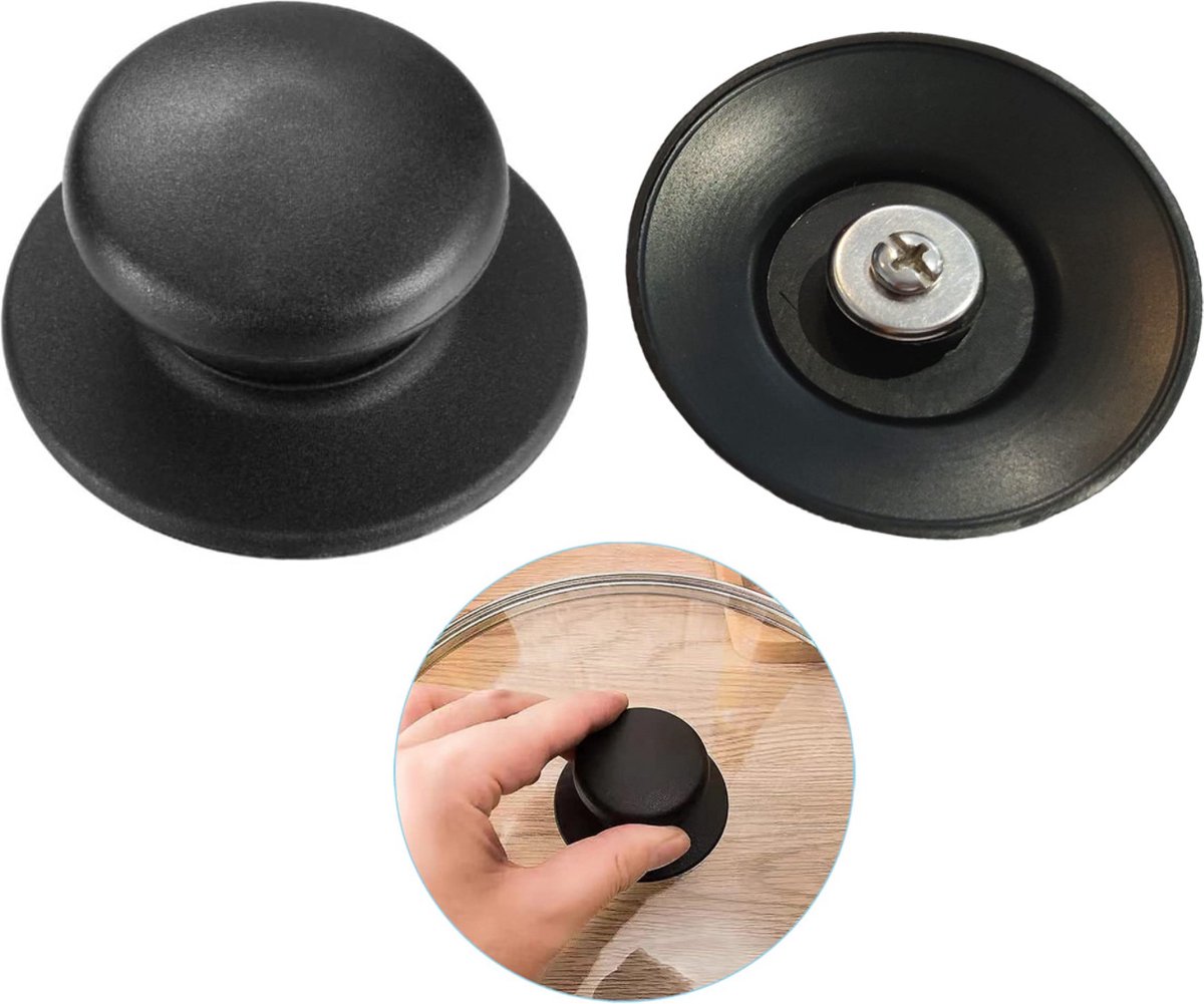 6 Stuks Pannendeksels Topknop Voor Sautépotten En Braadpannen