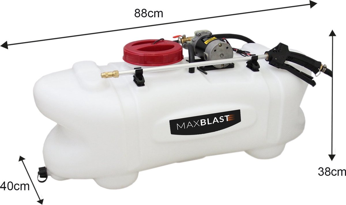 Sproeier voor quads - 60 L, meststoffen, bodembehandeling, tuinslang, sproeikop