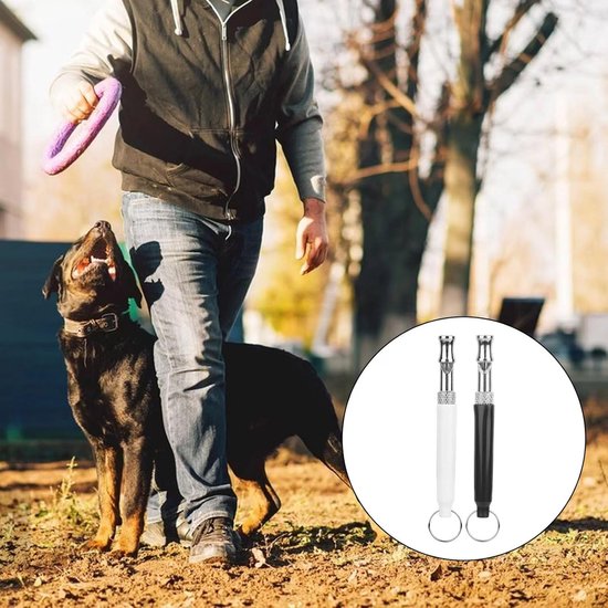 2-in-1 clicker en fluitje voor honden/katten/huisdieren, clickertraining, educatieve hulp voor honden, training, training van honden in de kleur blauw van het merk PRECORN
