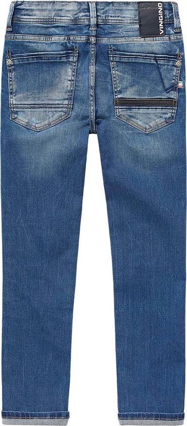 Vingino Jongens Flex-Fit Jeans - Blue Vintage - Maat 128 | bol.com
