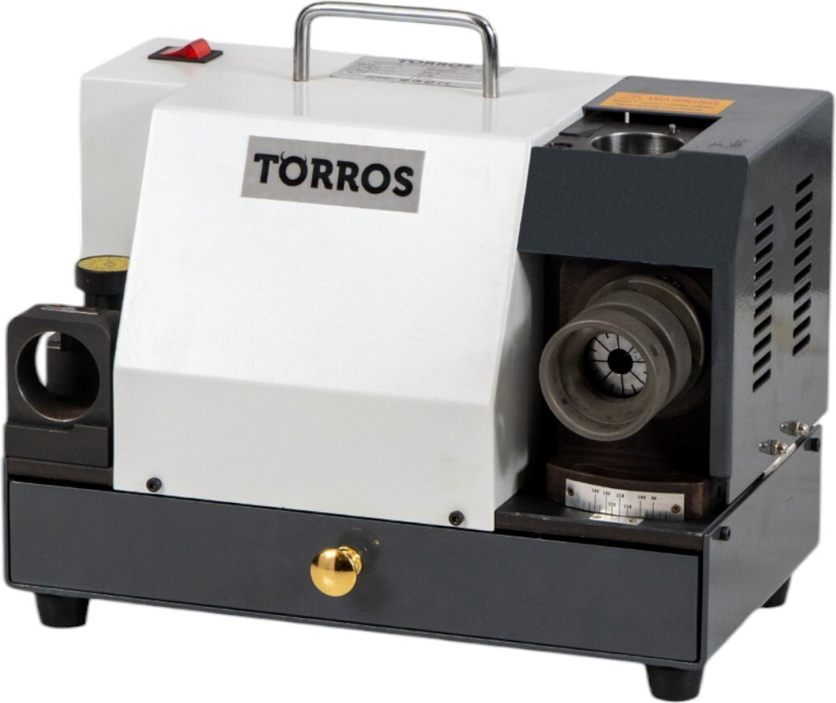 Handige borenslijper van 13 tot 30 mm 5500 tpm 0,3 kW 230V inclusief 16 spantangen ER40 en CBN slijpsteen Torros AM30E