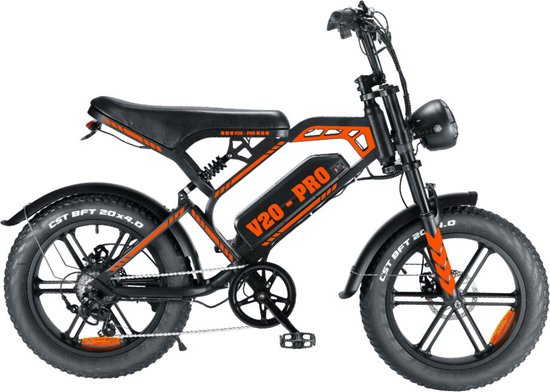Fatbike stickerset Medium Orange, weerbestendig, krasbestendig, opvallende oranje fietsstickers, makkelijk aan te brengen