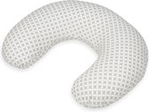Voedingskussen 80 cm | Grijze diamanten