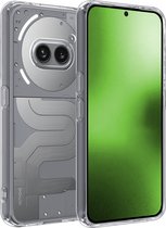 Hoes Geschikt voor Nothing Phone 2a Plus Hoesje Siliconen Back Cover Case - Hoesje Geschikt voor Nothing Phone 2a Plus Hoes Cover Hoesje - Transparant