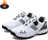 Chaussures de golf Livano pour hommes - Vêtements de golf - Chaussures de golf antidérapantes - Imperméables - Golf - Wit - 43