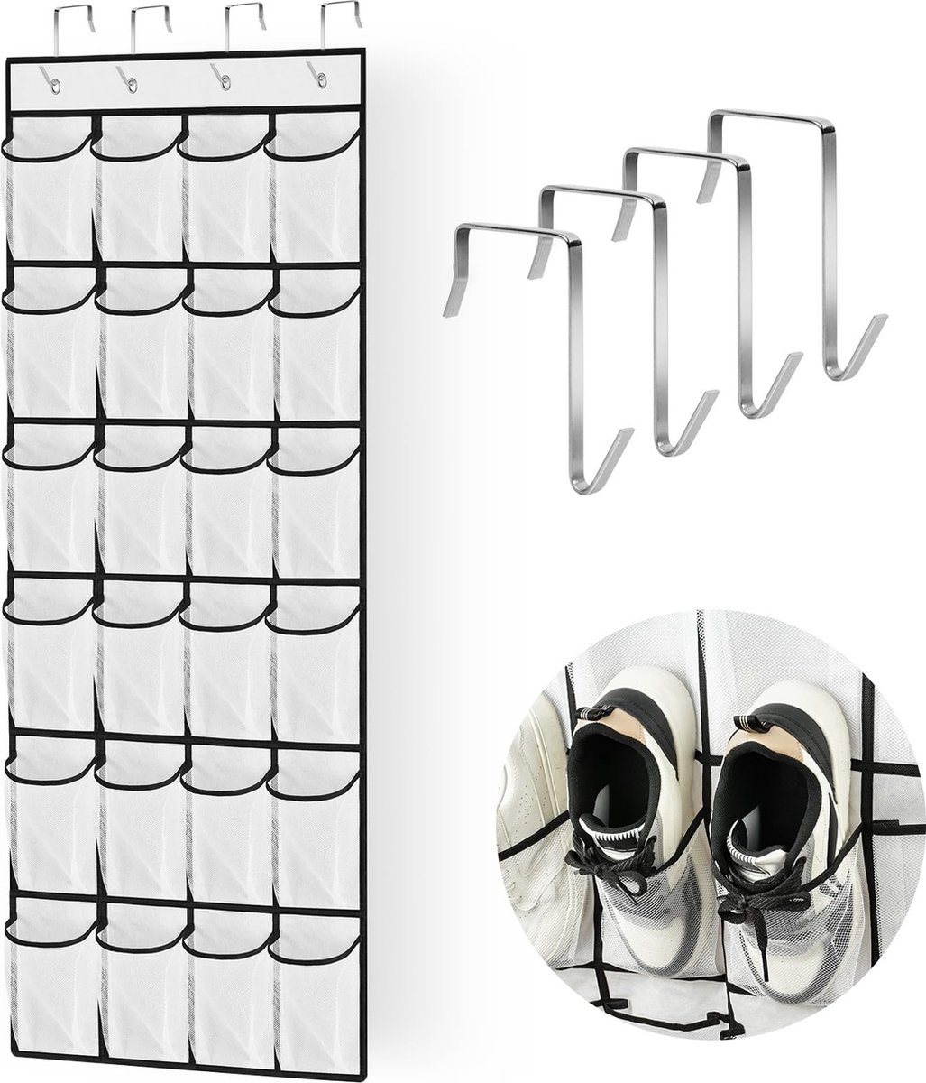 La'Moussawi ® Multifunctionele Hangende Organizer met 24 Vakken voor Deur
