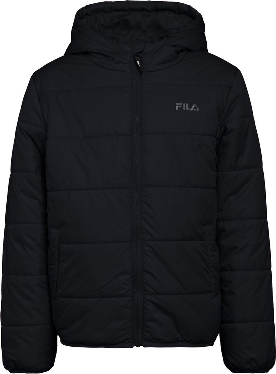 Fila Teens unisex gewatteerd jack Berghuelen Puff Jacket -134/140 Zwart