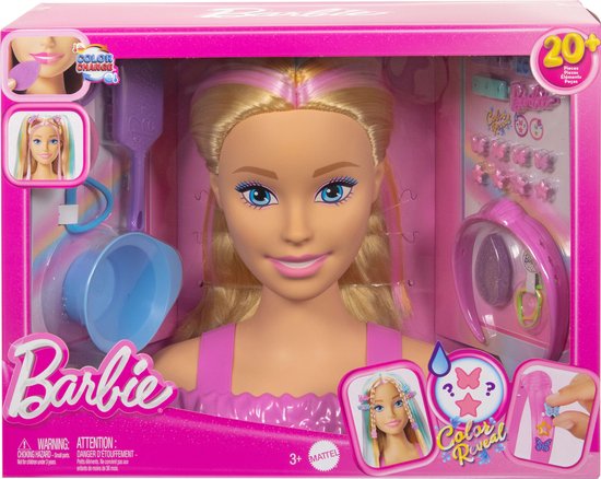 Barbie Buste Van Blonde Fashionista Roze Kinderen — afbeelding 3