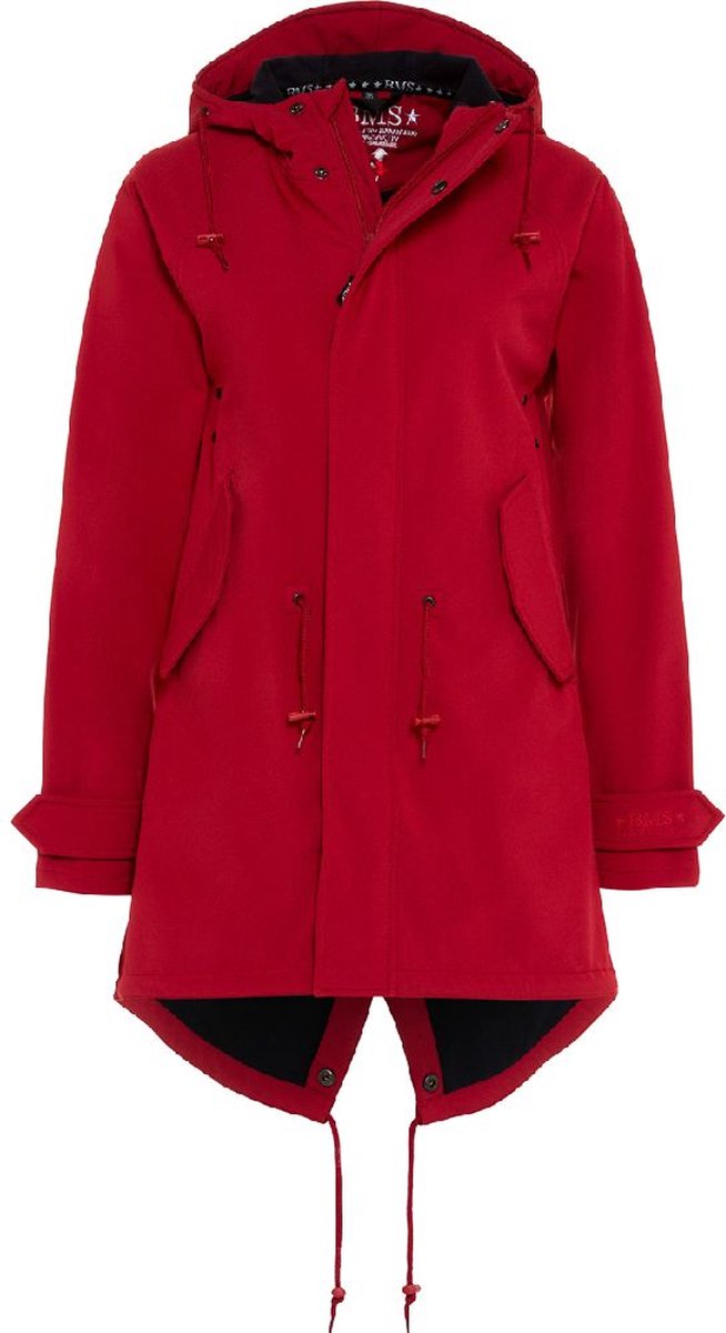BMS Hafencity Coat Softshell Pro Rood/Marineblauw