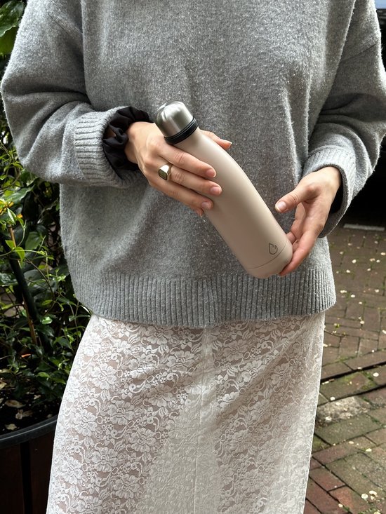 Wattamula Design éco gourde en acier inoxydable - nude - 500 ml - gourde - thermos - sport