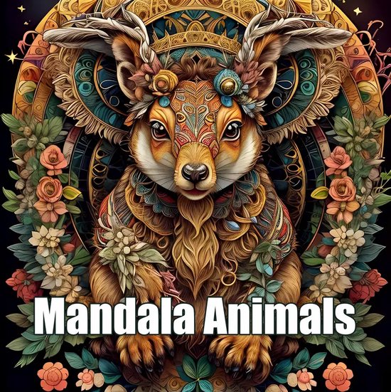 Kleurboek Dieren Mandala – Mandala Kleurplaten Dieren – Kleurboek Volwassenen Dieren – Ontspanning Mandala Patronen – Mandala Tekeningen Dieren – Mandala Animals – 20 Kleurplaten – 20x20cm