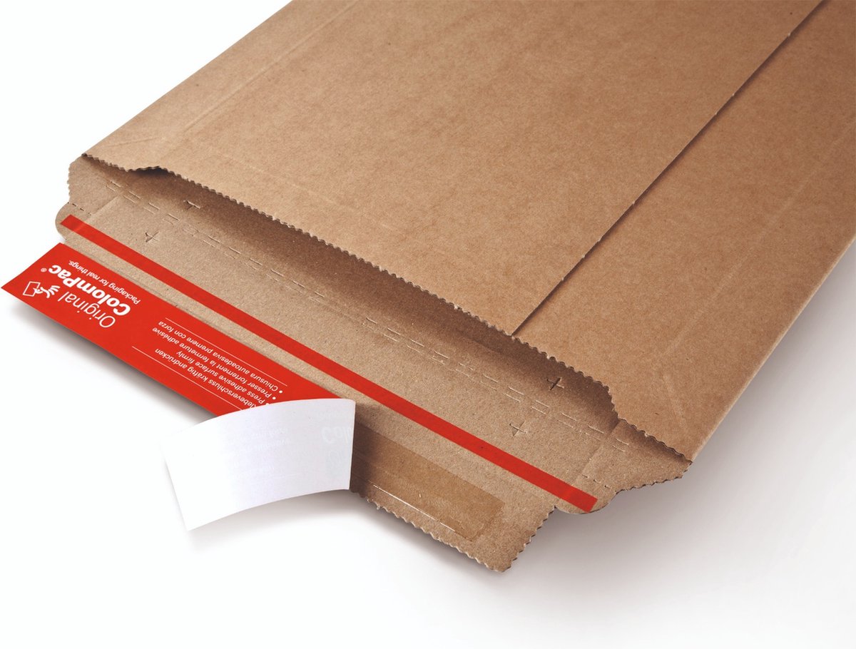 100x ColomPac envelop A4 bruin 215 x 300 mm - Met plakstrip -