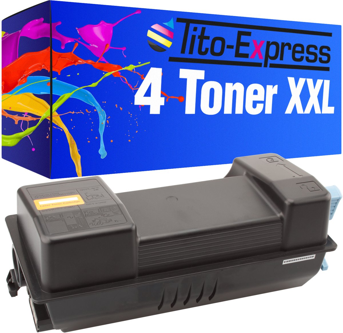 PlatinumSerie® 4 toner XXL black alternatief voor Kyocera Mita FS TK-3130