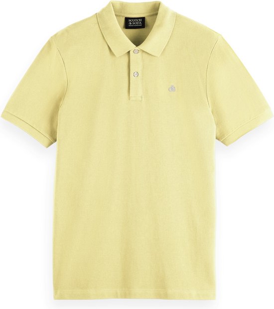 Polo Scotch & Soda Core Piqué Jaune - Taille M - Homme