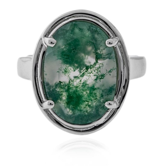 Namibische Pietersiet Ovaal Hanger, 925 Zilver, 11.23ct