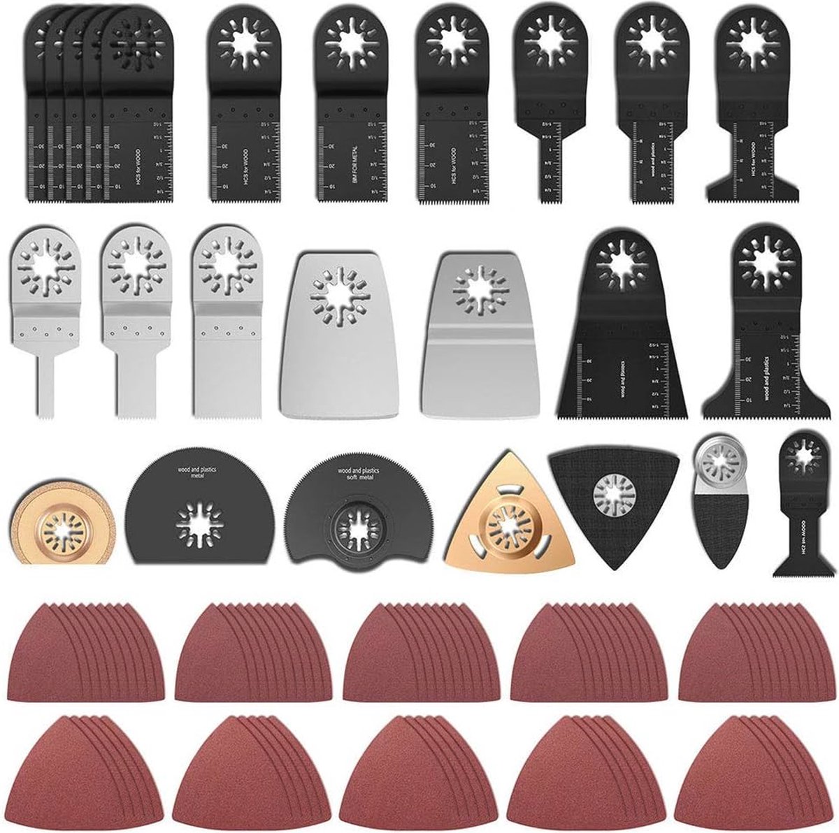 100 Stuks Oscillerende Zaagbladen - Multifunctionele Accessoires voor Multitools
