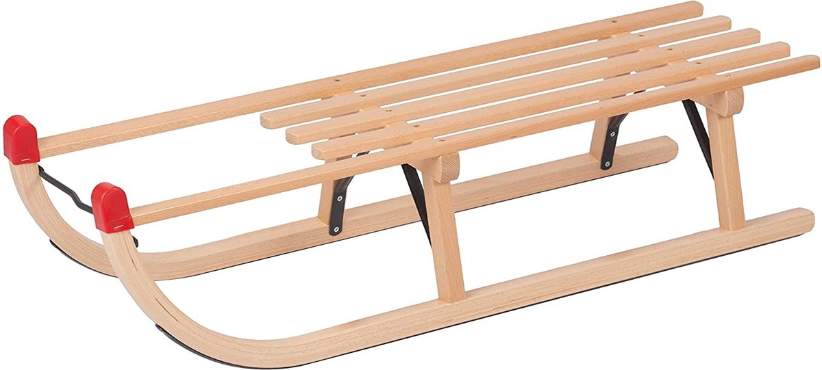 Houten Slee Davos Classic – 100cm – VT Sport – Incl Trektouw – Made in EU