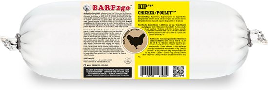BARFmenu 2Go Compleet Kip 10 x 900 gr