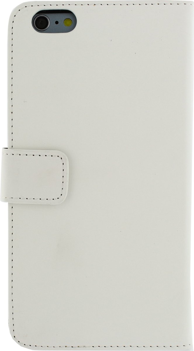 Mobilize Telefoonhoesje geschikt voor Apple iPhone 6s Plus Hoesje | Mobilize Slim Wallet Bookcase Portemonnee | Pasjeshouder voor 2 Pasjes | Telefoonhoesje voor Pinpas / OV Kaart / Rijbewijs - Wit
