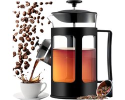 Koffiemaker French Press 1000ML Zwart - Koffie / Thee maker 1 Liter