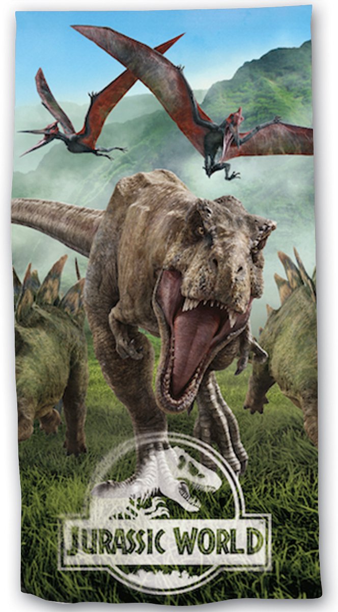 Jurassic World Strandlaken Forest - 70 x 140 cm - Katoen