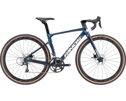 Rinos Sandman 1.0 - Carbon Gravel Fietes - Gravel Bike - met Shimano SORA 18 versnellingen en schijfremmen - lichte fiets voor dames en heren - 700 x 40C - Kameleon Blauw-Paars 58