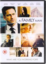 Affiche voor de film A Family Man, met collage van acteurs en scènes. Bovenaan de titel en namen. Onderaan de slogan.