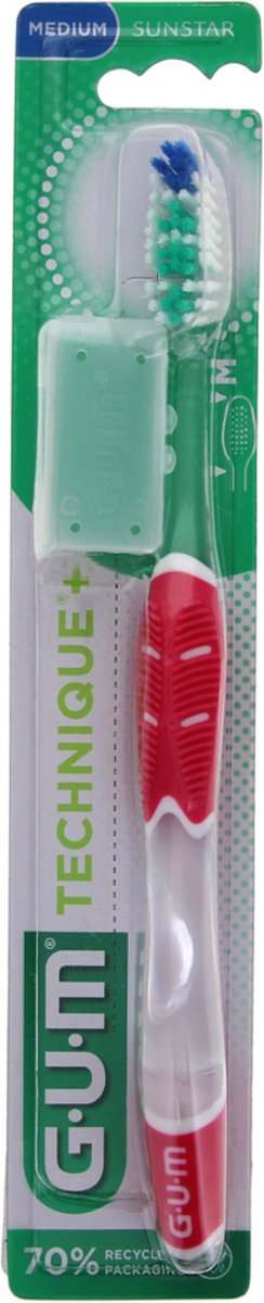 Goedkoopste GUM Technische Tandenborstel 492 (Kleur Rood