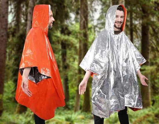 Repus - Imperméable d'urgence - Life Bivvy - Léger - Poncho d'urgence - Survie - Plein air - Indispensable - Imperméable - Voyages - Road trip - Chaud - Froid