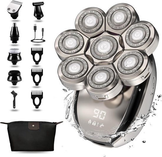 Lexium Skull Shaver - Scheerapparaat Mannen – Trimmer - Tondeuse - Hoofd Kaal Scheren