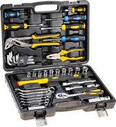 Topex Gereedschapbox 41 Delig 1/2" En 1/4" Aansluiting CrV Staal