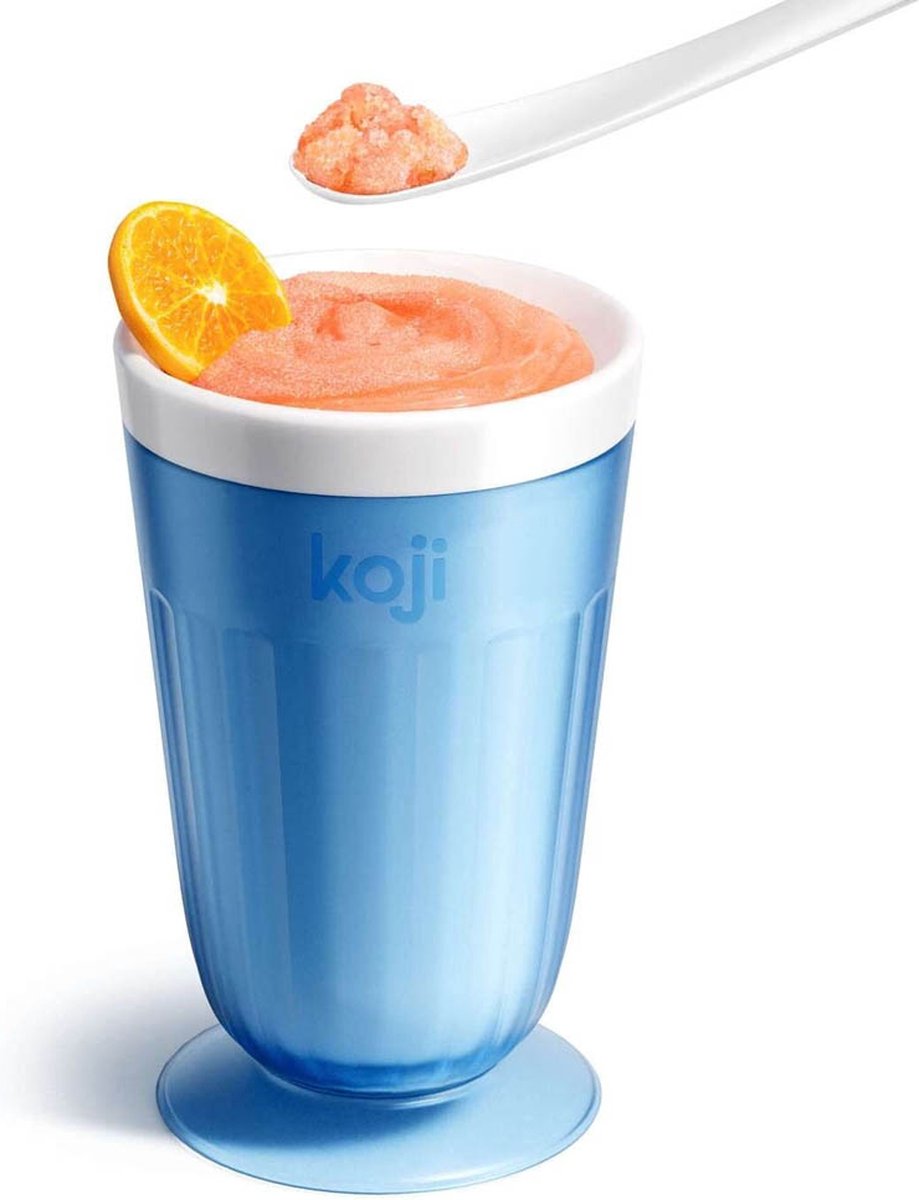 Slush & Milkshake Maker, Blauw, BPA vrij, Kunststof/Siliconen - Koji by ZOKU
