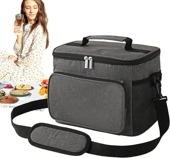 VEVOR Draagbare Borstkolf Tas 285x190x270 Mm, Draagtas Voor Met Koelpakket Geschikt S1 S2 Accessoires Moedermelk Opslag Werk Reizen En Gezinsgebruik Grijs 2803799745