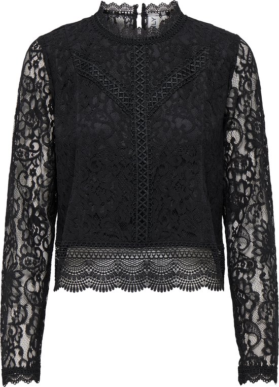 ONLY ONLNEW KARO LS LACE TOP WVN Dames Top - Maat M